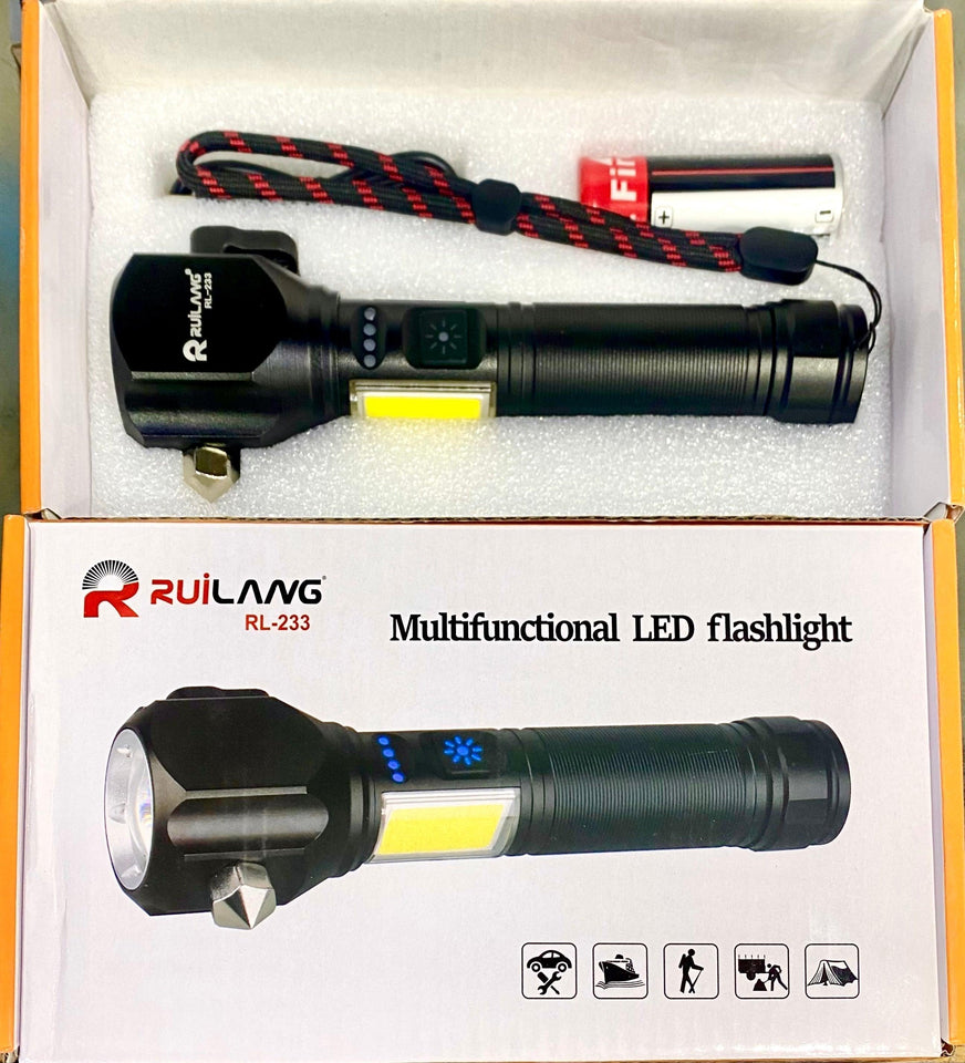 RUILANG USA Multifunctional 1Km Range Flashlight | USA Lot